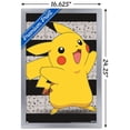 thumbnail image 3 of Pokémon - Pikachu Open Arms Wall Poster, 14.725" x 22.375" Framed, 3 of 5