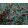 thumbnail image 4 of oneOone Silk Tabby Fabric Leaves & Floral Block Printed Craft Fabric BTY 42 Inch Wide, 4 of 4