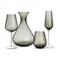 thumbnail image 2 of Ensemble de 4 Verres à Vin Sans Pied à Optique Torsadée, 2 of 3