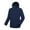 Navy, variant on Men's 3-in-1 Jacket Coat Outdoor Hiking Windbreaker Jacket Fleece Lined Warm Coats Hooded Workwear Color Block Full Zip Outerwear Coat Black L