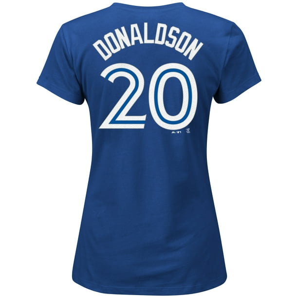 Majestic Toronto Blue Jays T-shirt de Joueur Josh Donaldson Dames