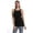 Black W/Peach, variant on SUMONA Women Tank Tops Round Neck Sleeveless Basic Ribbed Summer Cami Top Casual Shirt