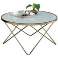 thumbnail image 2 of Hassch Valora Coffee Table In Champagne & Frosted Glass, 2 of 2