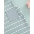 thumbnail image 6 of Liacowi Baby Boy Summer Clothes Striped Tank Tops Sleeveless T-Shirt and Solid Shorts Outfit Cute Infant Clothing, 6 of 9