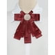 thumbnail image 2 of Corbata De Moño Pre-Atado Broche Color Sólido Nudo De Proa Para Mujer Rojo oscuro One Size, 2 of 5