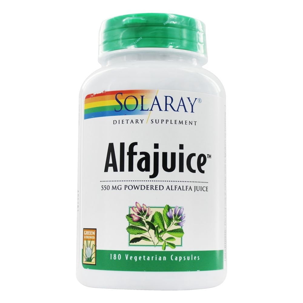 Solaray Organically Grown AlfaJuice 315 mg Alfalfa Juice Concentrate