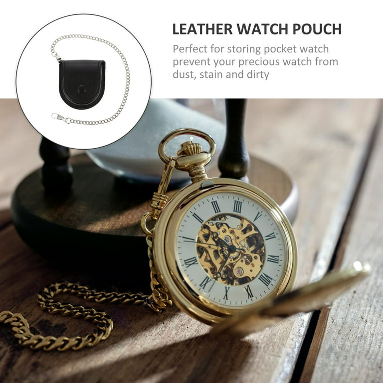 Leather pocket watch case 2025