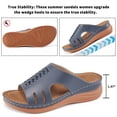 thumbnail image 3 of Atoshopce Wedge Sandals for Women Shoes Summer Open Toe Casual Womens Sandals Dressy Comfortable Walking Beach Wedges, 3 of 7