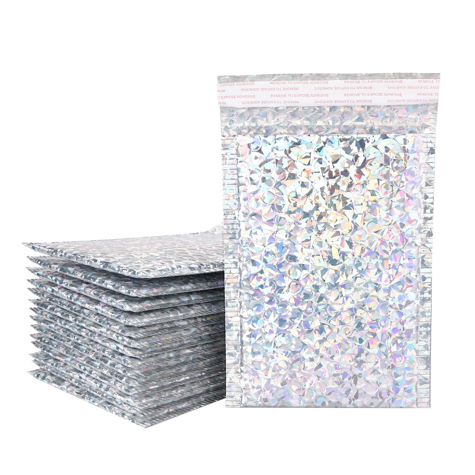 Bubble Mailers, 6 x 5 Inch, White Poly Mailers, Padded Envelopes, Shipping Envelopes, Water Resistant, Self Seal, 50 Per Box