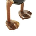 thumbnail image 4 of 16", 14", 11"H Black Wood Duck Sculpture with Brown Accents, by DecMode (3 Count), 4 of 9