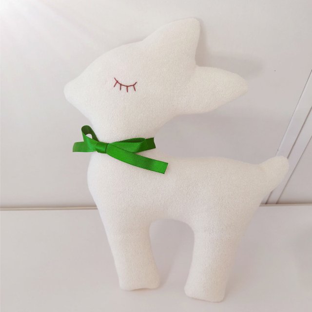 Muñeca niño oso comodidad muñeca bebé lindo tigre muñeca una pieza - ciervo blanco como la leche BANYUO Electrónica