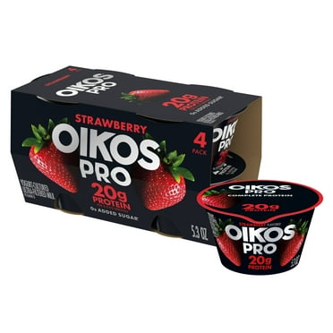 Oikos Pro 20g Protein Strawberry Yogurt-Cultured Dairy Product, 5.3 oz, 4 Ct