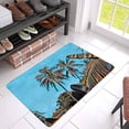 thumbnail image 3 of MKHERT Sunny Tropical Scene Landscape with Palm Trees and Exotic Plants Doormat Rug Home Decor Floor Mat Bath Mat 30x18 inch, 3 of 3