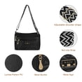 thumbnail image 6 of URSOFINE Quilted PU Leather Crossbody Bag for Women - Multi-Pocket Shoulder Bag with Adjustable Geometric Strap, 6 of 8