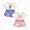 0604-Z1-f, variant on Toddler Back to School Clothes Fruits Embroidery Flutter Sleeve Top Plaid Shorts Kids First Day of School Outfits 4PCS Baby Girl Smocked Outfits Summer