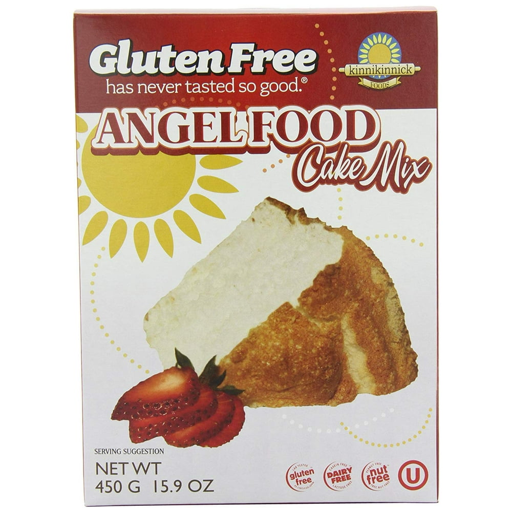 KINNIKINNICK, CAKE MIX,ANGEL FOOD,G/F 16 OZ