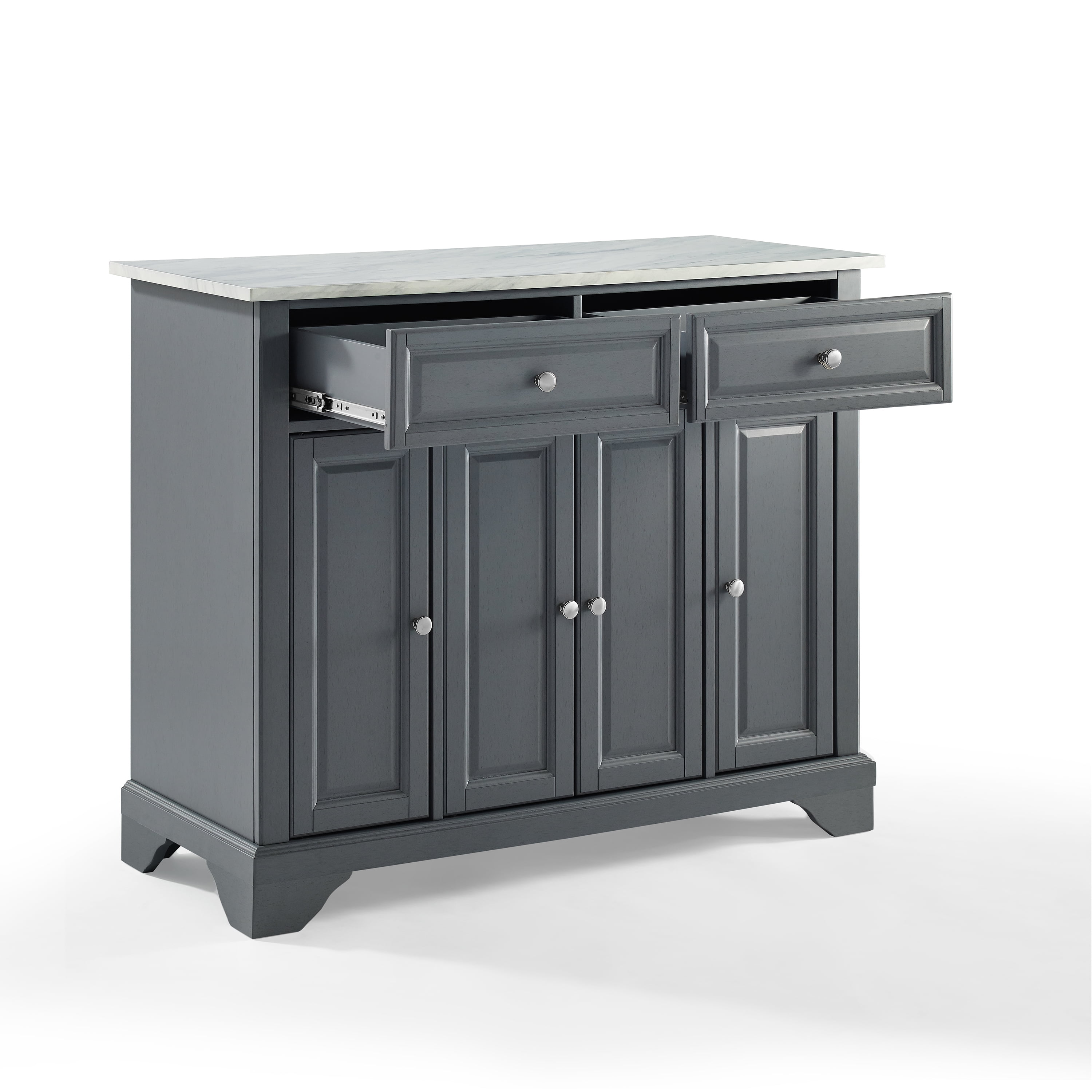 Avery Kitchen Island Gray