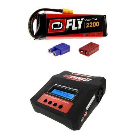 11.1V LiPo Battery with UNI 2.0 Plug and Venom Pro Charger 3 LiPo 
