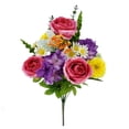 thumbnail image 4 of Mainstays 20 Inch Fuchsia Hydrangea Mix Artificial Bouquet for Indoor Decor, 4 of 8