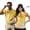 Yellow Glitter Drip, variant on HUIACONG Orange Matching Golf Shirts for Couples Sleeveless Golf Shirts for Women Athletic Wear Mens Short Sleeve Shirt Quarter Zip Casual Lightweight Hawaiian Collared Shirt Man S