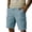 Blue#01, variant on Zynoxe Cargo Shorts for Men Comfortable Elastic Waistband Mens Shorts Classic Relaxed Knee Length Shorts with Side Pockets Summer Casual Loose Solid Color Outdoors Shorts S