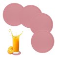 thumbnail image 1 of Juego de posavasos reutilizables y duraderos antideslizantes, posavasos de silicona antideslizantes adecuados para mesa de centro, 1 of 5