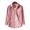 Pink, variant on Mens Solid Long Sleeve Ribbed Button Down Corduroy Shirt Jacket Casual Spring Fall Pocket Shacket Jacket