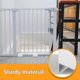 thumbnail image 4 of 4pcs Pet Gate Support Feet Freestanding Dog Gates Stabilizer Feet Plastic Triangle Reinforcement Fittings White, 4 of 4