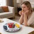 thumbnail image 6 of Kugisaki Divided Serving Dishes Appetizers Tray Serving Tray for Party for Fruit Veggies Candy and Snacks Divided Serving Platter Relish Tray, 6 of 8