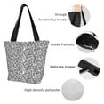 thumbnail image 6 of Kdxio Weave Geometric Women Reusable Grocery Bags Foldable Ripstop,Reusable Shopping Bags for Shopping,Gym,Gift, 6 of 8