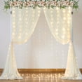 thumbnail image 2 of Cortinas de fondo Suppromo, color marfil transparente con luces, 3 x 2,5 m, 2 of 8