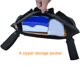 thumbnail image 4 of Reposabrazos para Silla de Ruedas Bolsa Organizador Lateral de Gran Capacidad Perfecto para Personas Mayores Discapacitadas Varios Equipos de Motor de Transporte Negro Púrpura, 4 of 7