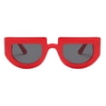 thumbnail image 2 of Gafas de sol polarizadas Yinane Gafas de terre vintage gran tamaño Protección 400 Marco rojo Black GrayLens para mujer, 2 of 6