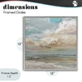 thumbnail image 4 of Stupell Industries Transitional Cloudy Beach Brushstrokes Gray Framed Giclee Art, 12 x 12, by Kim Curinga, 4 of 8