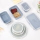 thumbnail image 5 of Contenedor de alimentos de silicona plegable de Color Morandi cuadrado, fiambrera Bento portátil, microware para el hogar, cocina, almacenamiento de alimentos al aire libre, 5 of 5