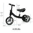 thumbnail image 4 of Bicicleta de equilibrio CHESTNUTER para bebés de 1 a 3 años con 3 ruedas, color negro, 4 of 5