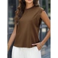 thumbnail image 4 of Huggegwe Haut Femme Été 2024 Décontracté Col Rond Style Urbain Rayé CJB91-127406, 4 of 6