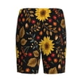 thumbnail image 5 of Gaeub Fall Sunflowers Leaves Printed Men's Short Pajama Pants, Lightweight Lounge & Sleep Bottoms Keep You Cool - 3X-Large, 5 of 9