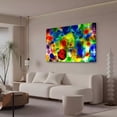 thumbnail image 3 of Colorful Stained Glass Wall Art Painting Canvas Poster Bedroom Decor Sports Landscape Office Room Decor Gift,Frame-style,12x18inch(30x45cm), 3 of 8