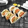 thumbnail image 4 of Goodwill 2 Packs Stainless Steel Taco Holder Stand - Truck Tray Style - Each Rack Holds up to 3 Tacos, 4 of 7