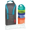 Skip Hop Grab & Go Complete Mealtime Kit, Graphite/Aqua