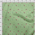 thumbnail image 4 of oneOone Silk Tabby Sea Green Fabric Floral Sewing Craft Projects Fabric Prints By Yard 42 Inch Wide, 4 of 4