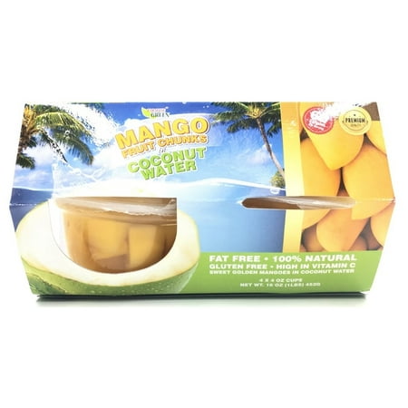Paradise Green Mango Fruit Chunks Coconut Water 1 Pack, 16