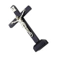thumbnail image 3 of Crucifijo de Madera Religiosa, Estatua de Jesús, Escultura, Decoración de Mesa para Oraciones para Dormitorio, Hogar, Oficina, Estantería, Regalos de Negro Macarena Figurilla Jesús Cruz, 3 of 8