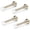 Chrome, variant on Door Stoppers for Wall – Spring Door Stopper with Rubber Tip – 3-1/4" – Pack of 4 – Doorstop – Ideal for Home, Offices, Schools
