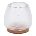 thumbnail image 4 of 16 piezas/paquete de tapas redondas para patas de muebles, mesas, sillas, protectores de suelo (transparentes), 4 of 7