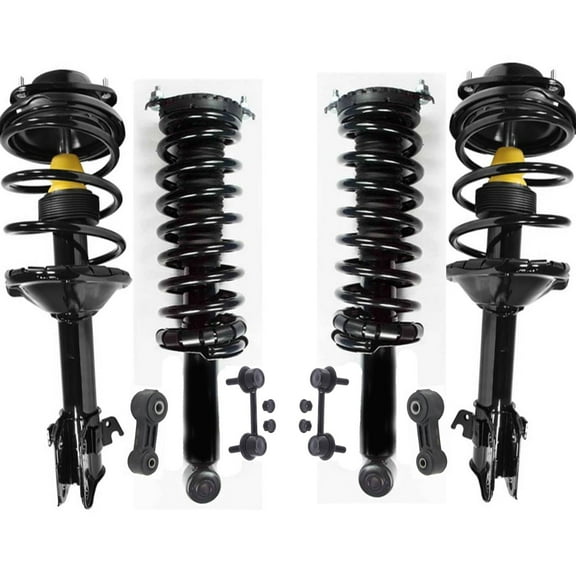 Non Electronic Complete Coil Spring Strut Assembly For 00-04 Subaru Outback 8Pc