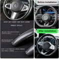 Universal Laser Carbon Fiber Pattern Steering Wheel Cover, 2024 New