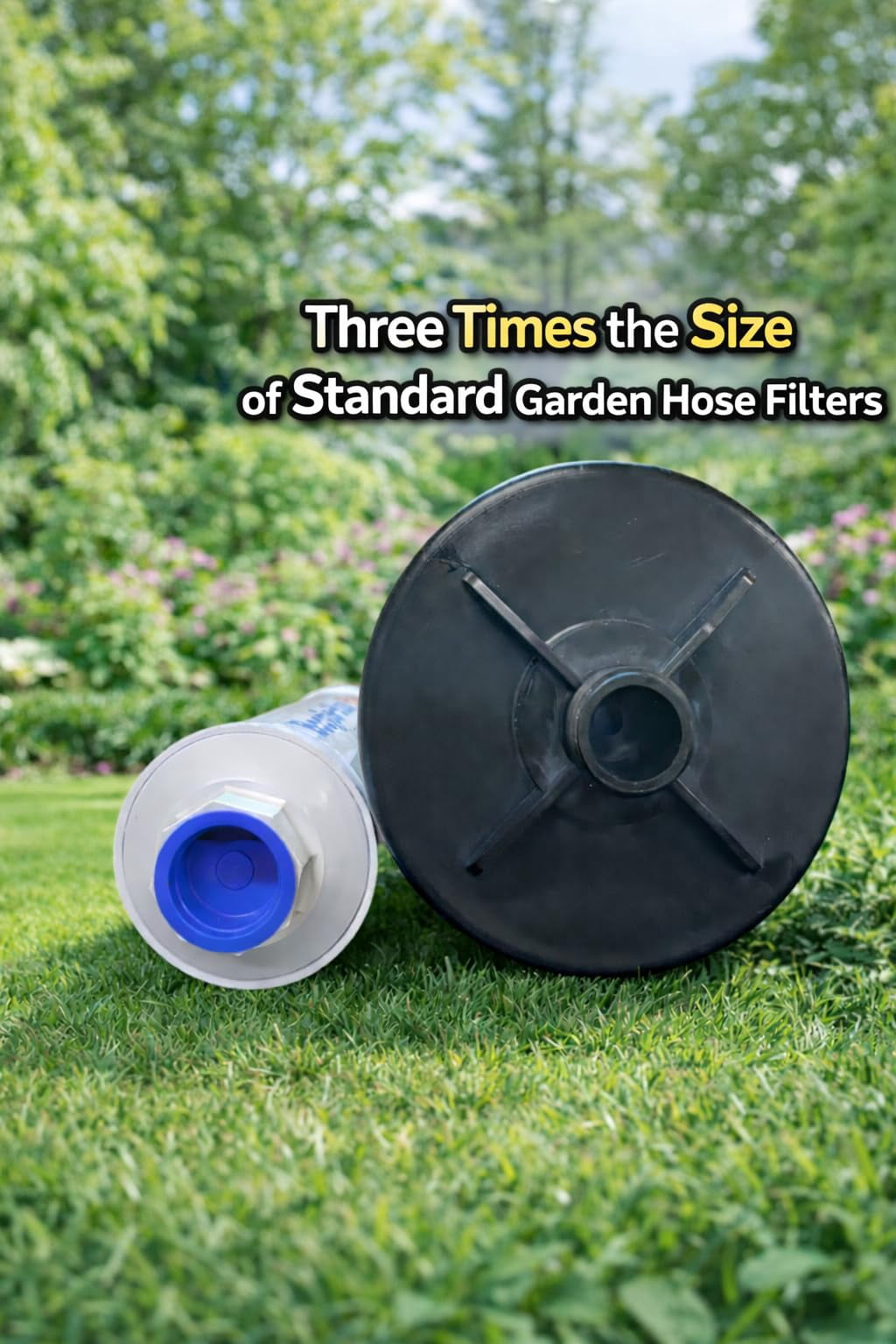 Metal Monster Garden Hose Filter, Reduces Heavy Metals, Chlorine, VOCs for Gardening, RV, Aquariums, Pets