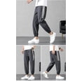 thumbnail image 3 of TBWYF Men's Sweatpants and Big Men's Commuter Pant, Solid Color Loose Casual Sports Pants Black M, 3 of 3